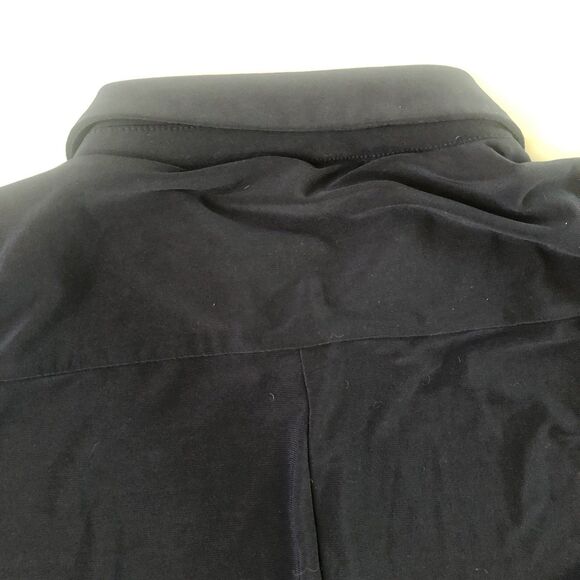 Tommy Hilfiger Women’s Button Down Blouse Navy Blue Tag Size Large - Picture 11 of 14